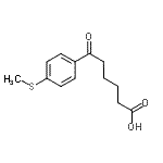 结构式 CAS# 898765-97-4, 6-[4-(甲硫基)苯基]-6-氧代己酸