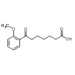 结构式 CAS# 898765-99-6, 7-(2-甲氧基苯基)-7-氧代庚酸