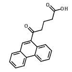 structure of CAS# 898766-03-5, 5-Oxo-5-(9-phenanthryl)pentanoic acid;5-oxo-5-(9-Phenanthryl)valeric acid