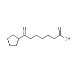 structure of CAS# 898766-77-3, 7-Cyclopentyl-7-oxoheptanoic acid;7-cyclopentyl-7-oxoheptanoic acid