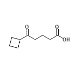 结构式 CAS# 898766-80-8, 5-环丁基-5-氧代戊酸