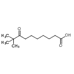 structure of CAS# 898766-93-3, 9,9-Dimethyl-8-oxodecanoic acid;9,9-Dimethyl-8-oxodecanoic acid