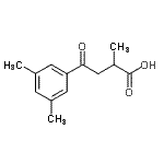 structure of CAS# 898767-01-6, 4-(3,5-Dimethylphenyl)-2-methyl-4-oxobutanoic acid;4-(3,5-dimethylphenyl)-2-methyl-4-oxobutyric acid