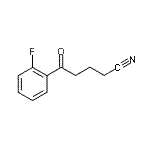 structure of CAS# 898767-33-4, 5-(2-Fluorophenyl)-5-oxopentanenitrile;5-(2-Fluorophenyl)-5-oxovaleronitrile