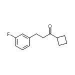 结构式 CAS# 898767-79-8, 1-环丁基-3-(3-氟苯基)-1-丙酮