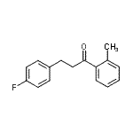 structure of CAS# 898767-85-6, 3-(4-Fluorophenyl)-1-(2-methylphenyl)-1-propanone;3-(4-fluorophenyl)-2'-methylpropiophenone