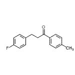 structure of CAS# 898767-89-0, 3-(4-Fluorophenyl)-1-(4-methylphenyl)-1-propanone;3-(4-fluorophenyl)-4'-methylpropiophenone