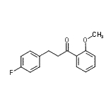 structure of CAS# 898767-91-4, 3-(4-Fluorophenyl)-1-(2-methoxyphenyl)-1-propanone;3-(4-fluorophenyl)-2'-methoxypropiophenone