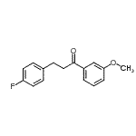 结构式 CAS# 898767-93-6, 3-(4-氟苯基)-1-(3-甲氧基苯基)-1-丙酮