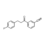 structure of CAS# 898767-98-1, 3-[3-(4-Fluorophenyl)propanoyl]benzonitrile;3'-cyano-3-(4-fluorophenyl)propiophenone