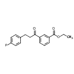 structure of CAS# 898768-02-0, Ethyl 3-[3-(4-fluorophenyl)propanoyl]benzoate;3'-carboethoxy-3-(4-fluorophenyl)propiophenone