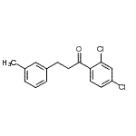 structure of CAS# 898768-04-2, 1-(2,4-Dichlorophenyl)-3-(3-methylphenyl)-1-propanone;2',4'-dichloro-3-(3-methylphenyl)propiophenone