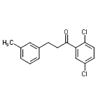 structure of CAS# 898768-07-5, 1-(2,5-Dichlorophenyl)-3-(3-methylphenyl)-1-propanone;2',5'-dichloro-3-(3-methylphenyl)propiophenone