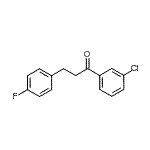 结构式 CAS# 898768-19-9, 1-(3-氯苯基)-3-(4-氟苯基)-1-丙酮