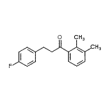 structure of CAS# 898768-25-7, 1-(2,3-Dimethylphenyl)-3-(4-fluorophenyl)-1-propanone;2',3'-dimethyl-3-(4-fluorophenyl)propiophenone