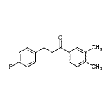 structure of CAS# 898768-37-1, 1-(3,4-Dimethylphenyl)-3-(4-fluorophenyl)-1-propanone;3',4'-Dimethyl-3-(4-fluorophenyl)propiophenone