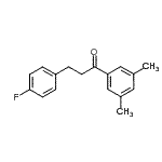 structure of CAS# 898768-40-6, 1-(3,5-Dimethylphenyl)-3-(4-fluorophenyl)-1-propanone;3',5'-dimethyl-3-(4-fluorophenyl)propiophenone