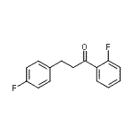structure of CAS# 898768-54-2, 1-(2-Fluorophenyl)-3-(4-fluorophenyl)-1-propanone;2'-fluoro-3-(4-fluorophenyl)propiophenone