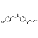 structure of CAS# 898768-63-3, Ethyl 4-[3-(4-methylphenyl)propanoyl]benzoate;4'-carboethoxy-3-(4-methylphenyl)propiophenone