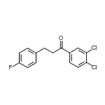 结构式 CAS# 898768-74-6, 1-(3,4-二氯苯基)-3-(4-氟苯基)-1-丙酮