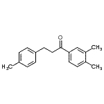 structure of CAS# 898768-85-9, 1-(3,4-Dimethylphenyl)-3-(4-methylphenyl)-1-propanone;3',4'-dimethyl-3-(4-methylphenyl)propiophenone