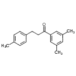 structure of CAS# 898768-87-1, 1-(3,5-Dimethylphenyl)-3-(4-methylphenyl)-1-propanone;3',5'-dimethyl-3-(4-methylphenyl)propiophenone