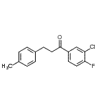 结构式 CAS# 898768-93-9, 1-(3-氯-4-氟苯基)-3-(4-甲基苯基)-1-丙酮