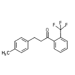 structure of CAS# 898768-99-5, 3-(4-Methylphenyl)-1-[2-(trifluoromethyl)phenyl]-1-propanone;3-(4-methylphenyl)-2'-trifluoromethylpropiophenone