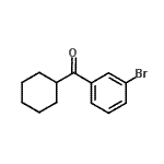structure of CAS# 898769-06-7, (3-Bromophenyl)(cyclohexyl)methanone;3-Bromophenyl cyclohexyl ketone