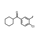 结构式 CAS# 898769-24-9, (4-氯-3-氟苯基)(环己基)甲酮