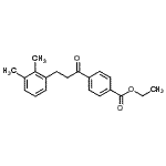 structure of CAS# 898769-26-1, Ethyl 4-[3-(2,3-dimethylphenyl)propanoyl]benzoate;4'-carboethoxy-3-(2,3-dimethylphenyl)propiophenone