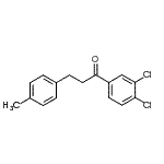 structure of CAS# 898769-28-3, 1-(3,4-Dichlorophenyl)-3-(4-methylphenyl)-1-propanone;3',4'-dichloro-3-(4-methylphenyl)propiophenone
