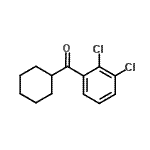 structure of CAS# 898769-42-1, Cyclohexyl(2,3-dichlorophenyl)methanone;cyclohexyl 2,3-dichlorophenyl ketone