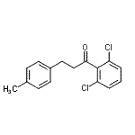 结构式 CAS# 898769-46-5, 1-(2,6-二氯苯基)-3-(4-甲基苯基)-1-丙酮