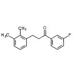 structure of CAS# 898769-47-6, 3-(2,3-Dimethylphenyl)-1-(3-fluorophenyl)-1-propanone;3-(2,3-dimethylphenyl)-3'-fluoropropiophenone