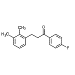 structure of CAS# 898769-50-1, 3-(2,3-Dimethylphenyl)-1-(4-fluorophenyl)-1-propanone;3-(2,3-dimethylphenyl)-4'-fluoropropiophenone