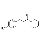 structure of CAS# 898769-57-8, 1-Cyclohexyl-3-(4-methylphenyl)-1-propanone;cyclohexyl 2-(4-methylphenyl)ethyl ketone