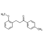 structure of CAS# 898769-63-6, 3-(2-Methoxyphenyl)-1-(4-methylphenyl)-1-propanone;3-(2-methoxyphenyl)-4'-methylpropiophenone