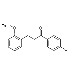 结构式 CAS# 898769-87-4, 1-(4-溴苯基)-3-(2-甲氧基苯基)-1-丙酮