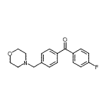 结构式 CAS# 898770-00-8, (4-氟苯基)[4-(4-吗啉基甲基)苯基]甲酮