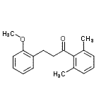 structure of CAS# 898770-03-1, 1-(2,6-Dimethylphenyl)-3-(2-methoxyphenyl)-1-propanone;2',6'-dimethyl-3-(2-methoxyphenyl)propiophenone