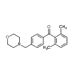 structure of CAS# 898770-11-1, (2,6-Dimethylphenyl)[4-(4-morpholinylmethyl)phenyl]methanone;2,6-dimethyl-4'-morpholinomethyl benzophenone