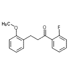 structure of CAS# 898770-24-6, 1-(2-Fluorophenyl)-3-(2-methoxyphenyl)-1-propanone;2'-fluoro-3-(2-methoxyphenyl)propiophenone