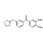 CAS#: 898770-46-2， (3,4-Dimethylphenyl)[3-(1-pyrrolidinylmethyl)phenyl]methanone