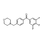 structure of CAS# 898770-71-3, [4-(4-Morpholinylmethyl)phenyl](3,4,5-trifluorophenyl)methanone;4'-morpholinomethyl-3,4,5-trifluorobenzophenone