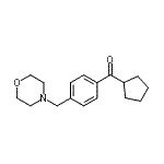 结构式 CAS# 898770-77-9, 环戊基[4-(4-吗啉基甲基)苯基]甲酮