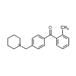 structure of CAS# 898770-93-9, (2-Methylphenyl)[4-(1-piperidinylmethyl)phenyl]methanone;2-methyl-4'-piperidinomethyl benzophenone