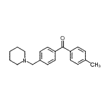 structure of CAS# 898770-97-3, (4-Methylphenyl)[4-(1-piperidinylmethyl)phenyl]methanone;4-methyl-4'-piperidinomethyl benzophenone