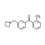 结构式 CAS# 898771-19-2, [3-(1-氮杂环丁基甲基)苯基](2-甲基苯基)甲酮
