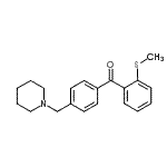 结构式 CAS# 898771-23-8, [2-(甲硫基)苯基][4-(1-哌啶基甲基)苯基]甲酮